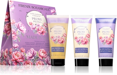 La Florentina Peony Hand Cream, Shower Gel and Body Lotion Presentförpackning