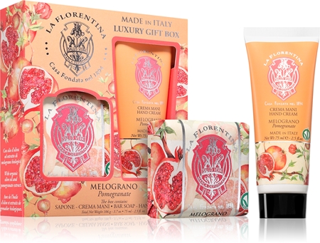 La Florentina Pomegranate Soap and Hand Cream ajándékszett