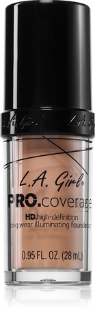 L.A. Girl Cosmetics PRO. Coverage озаряващ течен фон дьо тен
