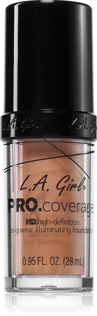 L.A. Girl Cosmetics PRO. Coverage озаряващ течен фон дьо тен