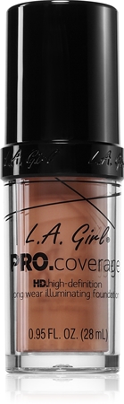 L.A. Girl Cosmetics PRO. Coverage озаряващ течен фон дьо тен