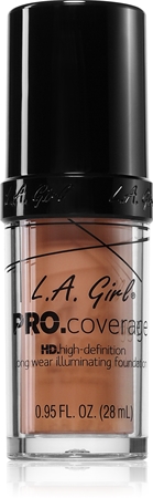 L.A. Girl Cosmetics PRO. Coverage озаряващ течен фон дьо тен