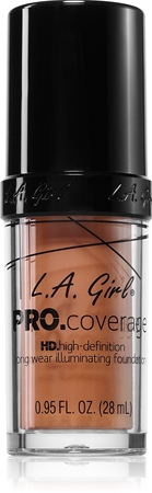 L.A. Girl Cosmetics PRO. Coverage озаряващ течен фон дьо тен