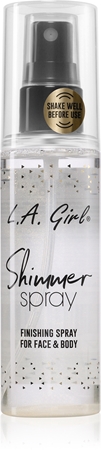 L.A. Girl Cosmetics Shimmer Spray Makeup Fixing Spray for face and body