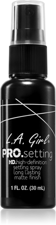 L.A. Girl Cosmetics HD Pro. Setting zmatňujúci fixačný sprej na make-up