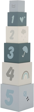 Label Label Stacking Blocks Numbers byggeklodser af træ
