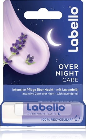 Labello Over Night Care balsam de buze reparator cu lavanda