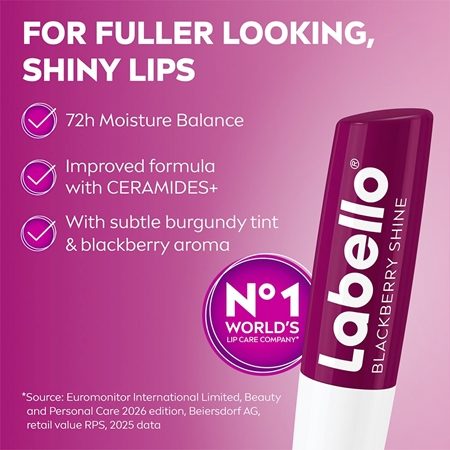 Labello Blackberry Shine Fugtgivende læbepomade