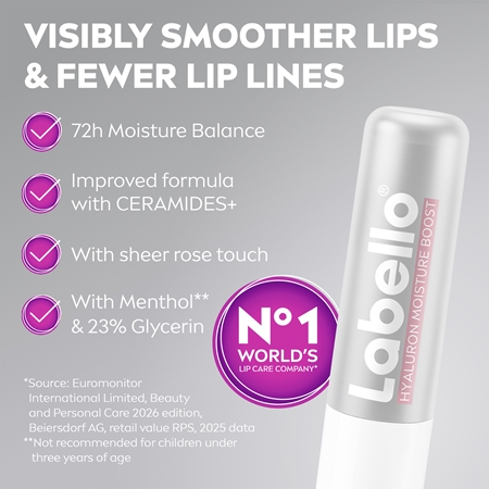 Labello Hyaluron Rose Læbepomade