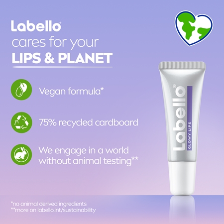 Labello Glowy Lips Moisturizing Lip Balm with hyaluronic acid