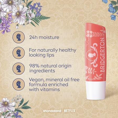 Labello Bridgerton Peach baume à lèvres teinté hydratant