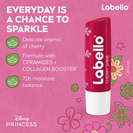 Labello Disney Princess Cherry Shine Moisturizing Lip Balm