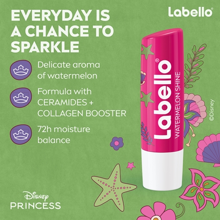 Labello Disney Princess Watermelon Shine Moisturizing Lip Balm