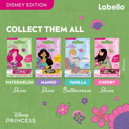 Labello Disney Princess Watermelon Shine Moisturizing Lip Balm