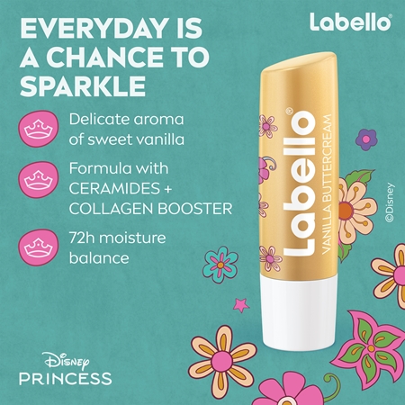 Labello Disney Princess Vanilla Buttercream Moisturizing Lip Balm