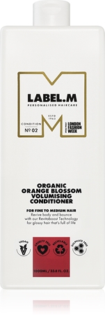 label.m Organic Orange Blossom Volumising Conditioner kondicionáló a dús és erős hajért