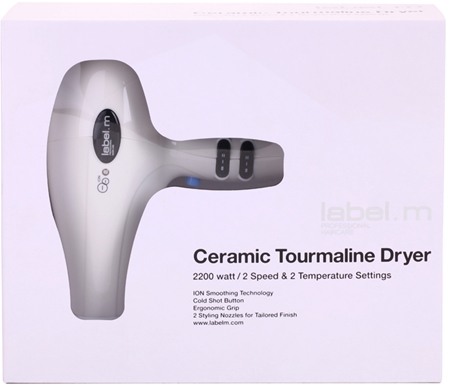 label.m Electrical Ceramic Tourmaline Dryer White Hair Dryer