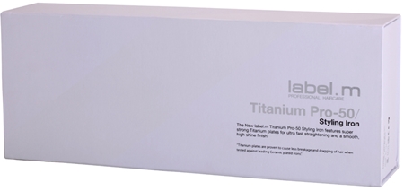 label.m Electrical Titanium Pro-50 White Hair Straightener