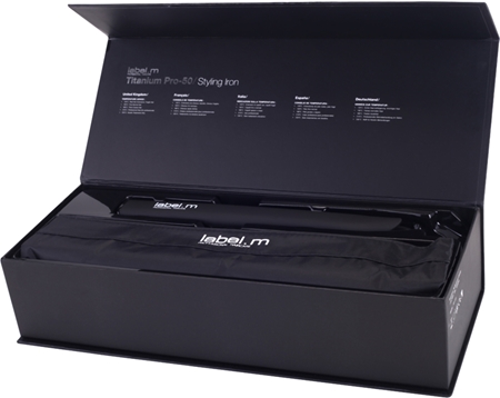 label.m Electrical Titanium Pro-50 Black Hair Straightener