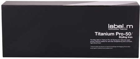 label.m Electrical Titanium Pro-50 Black Hair Straightener