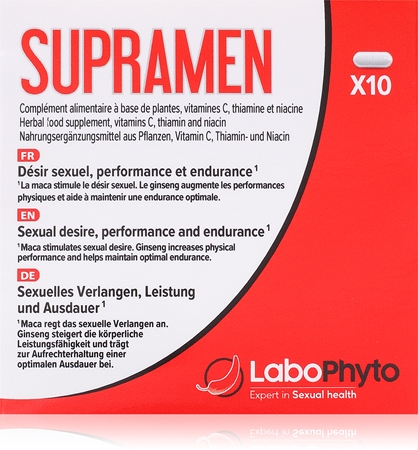 Labophyto Supramen capsules pour favoriser l’érection