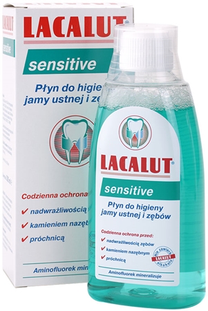 Lacalut Sensitive elixir bocal para dentes sensíveis