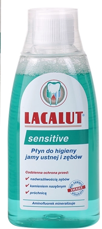 Lacalut Sensitive elixir bocal para dentes sensíveis