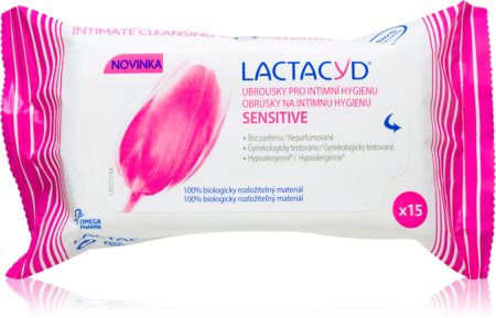 Lactacyd Sensitive toalhetes de higiene íntima