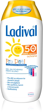 Ladival Pro Děti Pro děti s alergickou pokožkou ochranný krémový gel na opalování proti sluneční alergii SPF 50+
