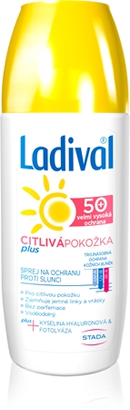 Ladival Sensitive Plus spray protecteur transparent anti-âge pour la peau sensible