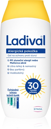 Ladival Allergic Skin zaščitni kremasti gel za sončenje proti alergiji na sonce SPF 30