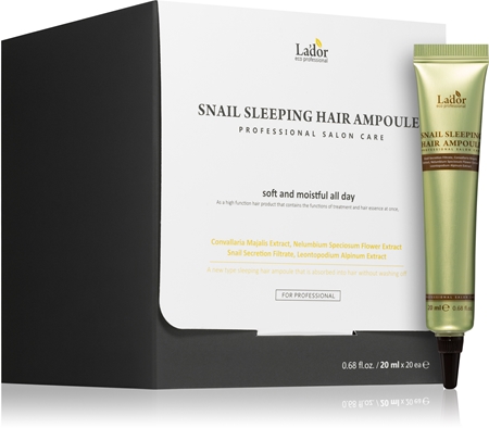 La'dor Snail Sleeping Hair Ampoule Night Ampoule for healthy and beautiful hair