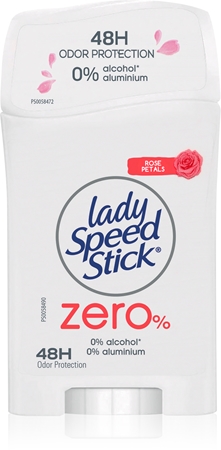 Lady Speed Stick Zero Fresh Rose Petals tuhý deodorant bez obsahu hliníkových solí