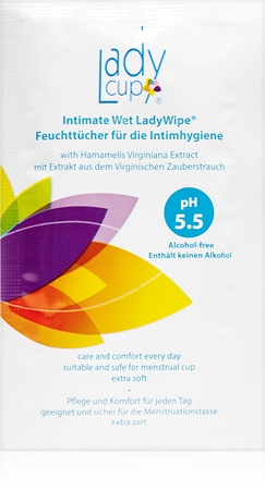 LadyCup Ladywipe Toalhitas para higiene íntima