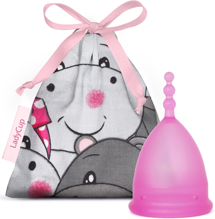 LadyCup Revolution Růžový hrošík copo menstrual
