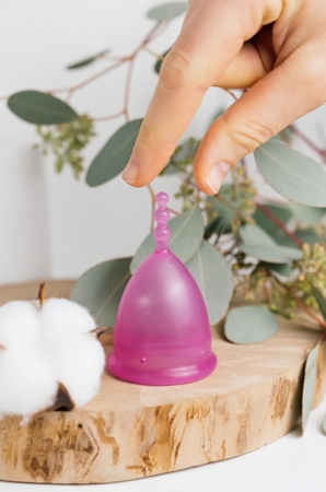 LadyCup Revolution Růžový hrošík copo menstrual