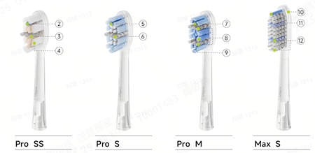 Laifen ProS Pro Plaque Removal toothbrush replacement heads