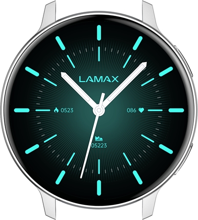 LAMAX Electronics Aura Silver smart watch