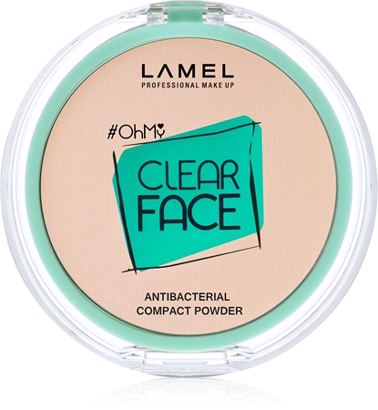 LAMEL OhMy Clear Face kompaktní pudr s antibakteriální přísadou