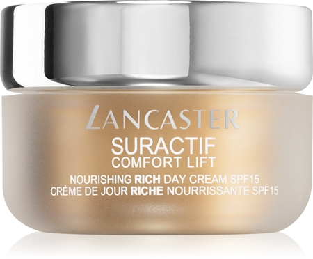Lancaster Suractif Comfort Lift Nourishing Rich Day Cream creme esfoliante hidratante SPF 15