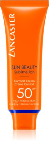 Lancaster Sun Beauty Comfort Cream слънцезащитен крем за лице SPF 50