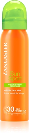 Lancaster Sun Sport Invisible Face Mist spray bronzeador para o rosto SPF 30