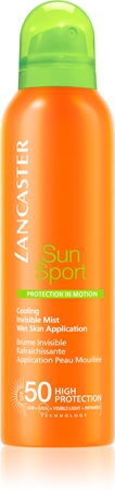 Lancaster Sun Sport Cooling Invisible Mist bruma solar refrescante para el cuerpo SPF 50