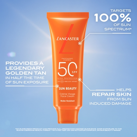 Lancaster Sun Beauty Face Cream opalovací krém na obličej SPF 50