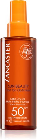 Regan vijandigheid Makkelijker maken Lancaster Sun Beauty Satin Dry Oil Droge Olie voor Bruinen in Spray SPF 50  | notino.nl