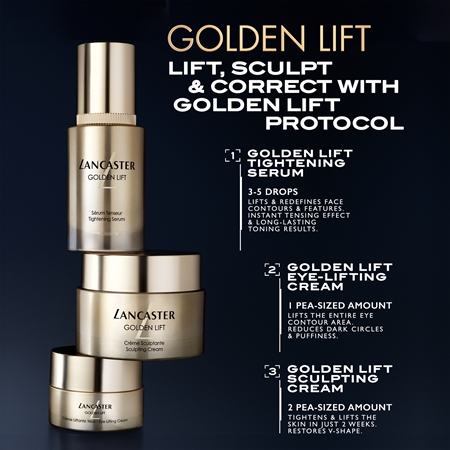 Lancaster Golden Lift denní krém proti vráskám