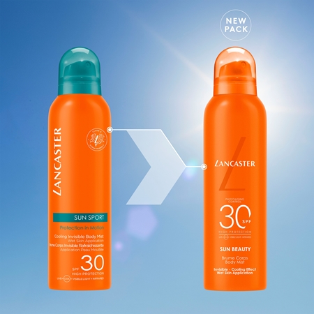 Lancaster Sun Beauty Body Mist hűsítő permet a testre napozáshoz SPF 30