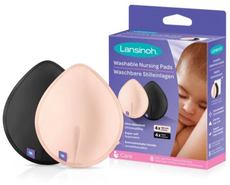 Lansinoh Breastfeeding Washable Nursing Pads discos de lactancia de tela