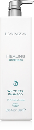 L'anza Healing Strength White Tea Shampoo šampón pre jemné vlasy bez objemu s bielym čajom