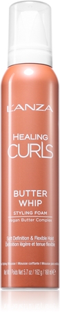 L'anza Healing Curls Butter Whip stylingová pěna pro vlnité a kudrnaté vlasy